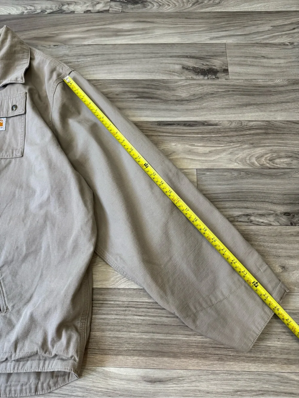 Carhartt Men's Flint Jacket in Tank Size 2XL Full Zip Collared Lined